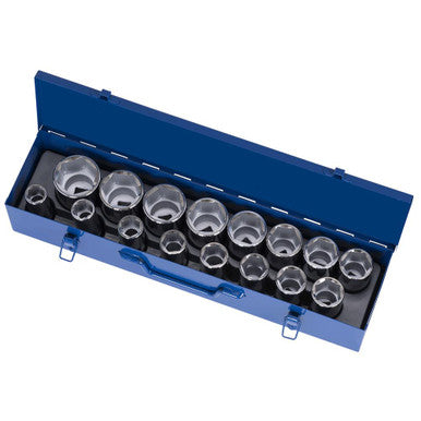 JET 601407 3/4" DR Deep SAE Socket Set - 6 pt. - 17 pc