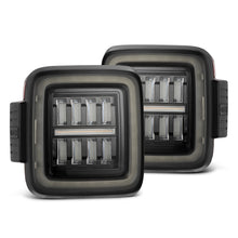 Load image into Gallery viewer, AlphaRex 602010 Prismatic LED Taillights Jet Black for Select Jeep Wrangler