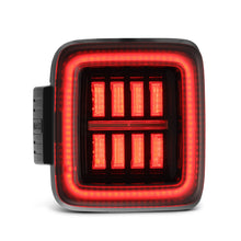 Load image into Gallery viewer, AlphaRex 602010 Prismatic LED Taillights Jet Black for Select Jeep Wrangler