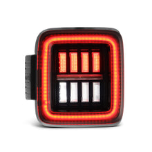 Load image into Gallery viewer, AlphaRex 602010 Prismatic LED Taillights Jet Black for Select Jeep Wrangler