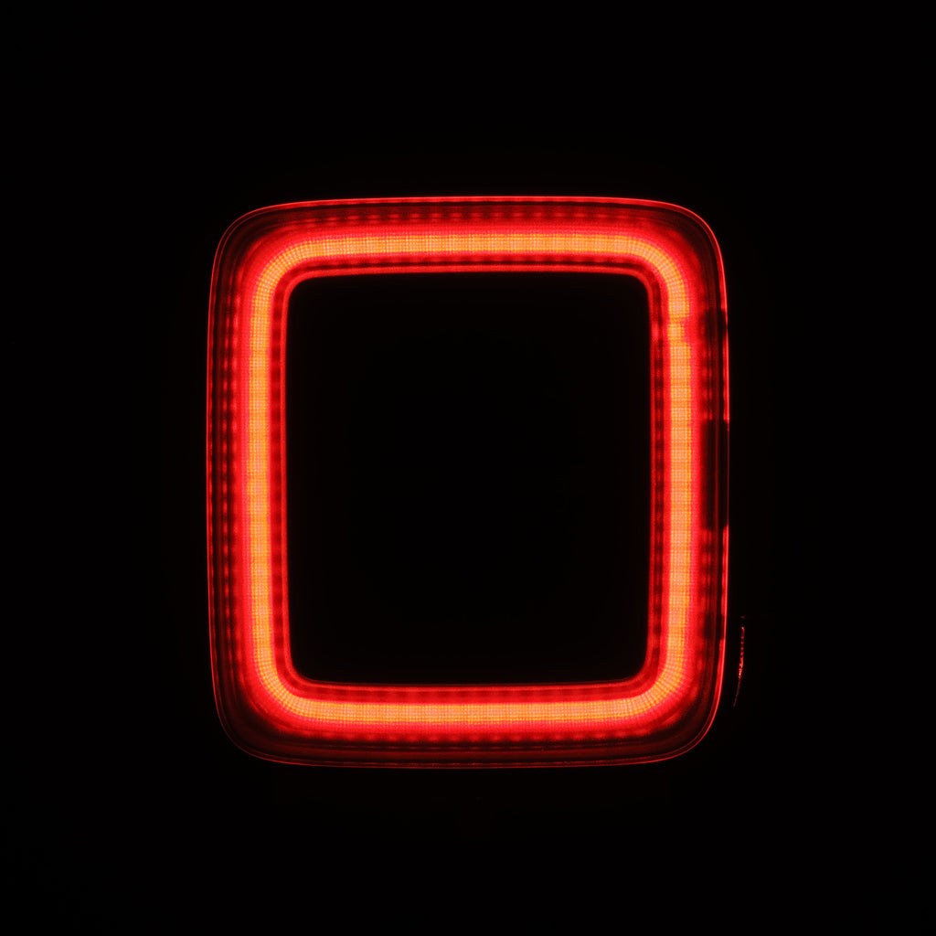 AlphaRex 602010 Prismatic LED Taillights Jet Black for Select Jeep Wrangler