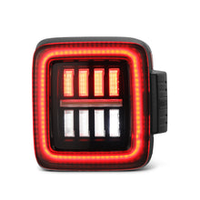 Load image into Gallery viewer, AlphaRex 602020 Prismatic LED Taillights Black Red for Select Jeep Wrangler