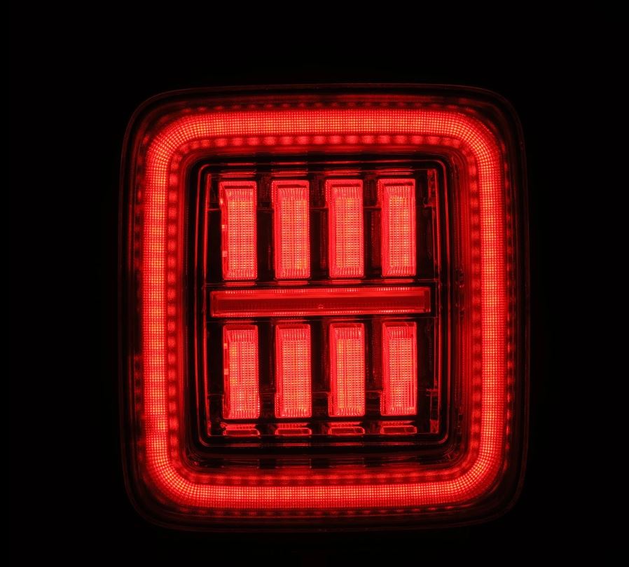AlphaRex 602030 Prismatic LED Taillights Clear for Select Jeep Wrangler