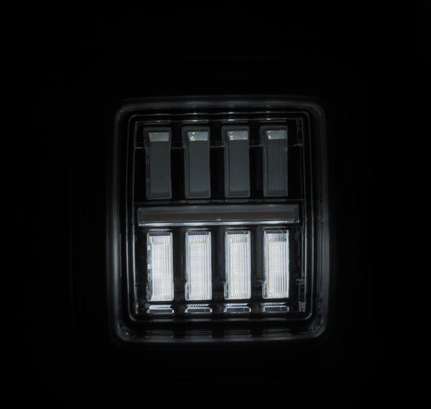 AlphaRex 602030 Prismatic LED Taillights Clear for Select Jeep Wrangler