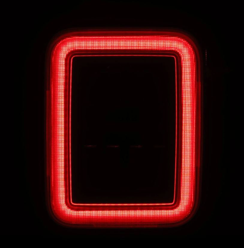 AlphaRex 602050 Prismatic LED Taillights Alpha Black for Select Jeep Gladiator