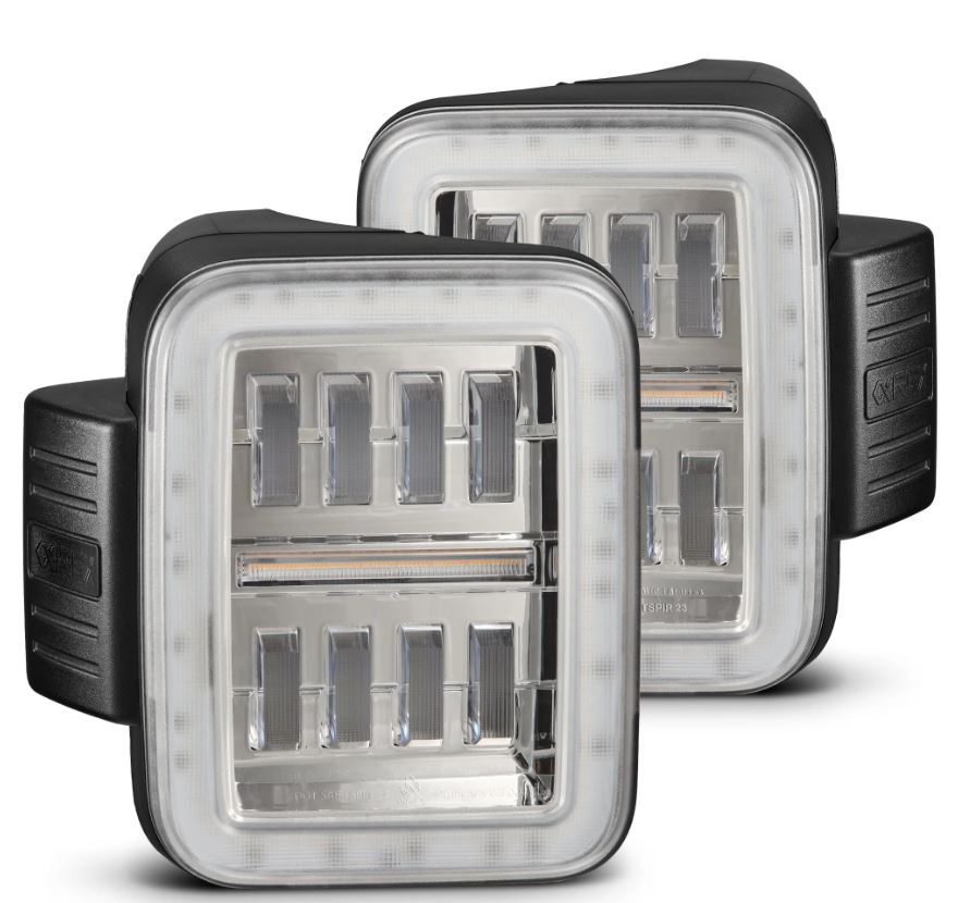 AlphaRex 602060 Prismatic LED Taillights Chrome for Select Jeep Gladiator