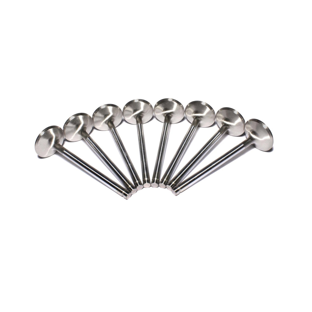 COMP Cams 6049-8 Sportsman Stainless Exhaust  Valve Set GM LS w/ 1.600" Head, 4.930" Length