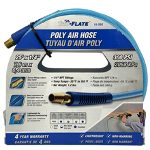 Load image into Gallery viewer, Tru-Flate 12-25E Poly Air Hose, 1/4&quot; x 50&#39;, 300PSI - 1/4&quot; NPT