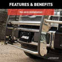 Load image into Gallery viewer, ARIES 6057-2 Polished Stainless Grille Guard; Select Honda Ridgeline - Truck Part Superstore
