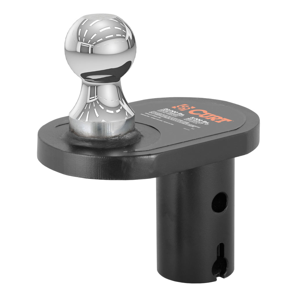 CURT 60602 Double Lock 2-5/16" Offset Gooseneck Ball (4" Rearward Offset)