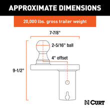 Load image into Gallery viewer, CURT 60602 Double Lock 2-5/16" Offset Gooseneck Ball (4" Rearward Offset)