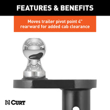 Load image into Gallery viewer, CURT 60602 Double Lock 2-5/16" Offset Gooseneck Ball (4" Rearward Offset)