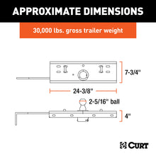 Load image into Gallery viewer, CURT 60607 Double Lock Gooseneck Hitch, 2-5/16" Ball, 30K (Brackets Required) for Select Chevrolet C1500, Chevrolet C2500, Chevrolet C3500, Chevrolet K1500, Chevrolet K2500, Chevrolet K3500, Chevrolet Silverado 1500, Chevrolet Silverado Classic,