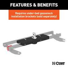 Load image into Gallery viewer, CURT 60607 Double Lock Gooseneck Hitch, 2-5/16" Ball, 30K (Brackets Required) for Select Chevrolet C1500, Chevrolet C2500, Chevrolet C3500, Chevrolet K1500, Chevrolet K2500, Chevrolet K3500, Chevrolet Silverado 1500, Chevrolet Silverado Classic,