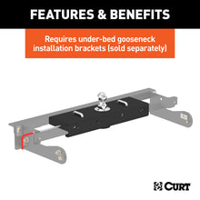 Load image into Gallery viewer, CURT 60611 Double Lock EZr Gooseneck Hitch, 2-5/16" Ball, 30K (Brackets Required) for Select Chevrolet Silverado HD, Chevrolet Silverado HD, GMC Sierra HD, GMC Sierra HD