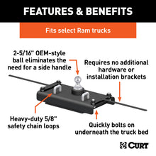 Load image into Gallery viewer, CURT 60614 OEM-Style Gooseneck Hitch, Select Ram 2500