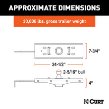 Load image into Gallery viewer, CURT 60619 Double Lock EZr Gooseneck Hitch, 2-5/16" Ball, 30K (Brackets Required) for Select Chevrolet Silverado 2500, Chevrolet Silverado HD, Chevrolet Silverado HD Classic, Chevrolet Silverado 3500, Chevrolet Silverado Classic, Chevrolet Silverado HD,