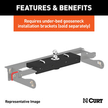 Load image into Gallery viewer, CURT 60619 Double Lock EZr Gooseneck Hitch, 2-5/16" Ball, 30K (Brackets Required) for Select Chevrolet Silverado 2500, Chevrolet Silverado HD, Chevrolet Silverado HD Classic, Chevrolet Silverado 3500, Chevrolet Silverado Classic, Chevrolet Silverado HD,