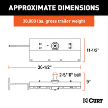 Load image into Gallery viewer, CURT 60620 Double Lock Gooseneck Hitch, 2-5/16" Ball, 30K (Brackets Required) for Select Nissan TITAN