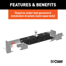 Load image into Gallery viewer, CURT 60620 Double Lock Gooseneck Hitch, 2-5/16" Ball, 30K (Brackets Required) for Select Nissan TITAN
