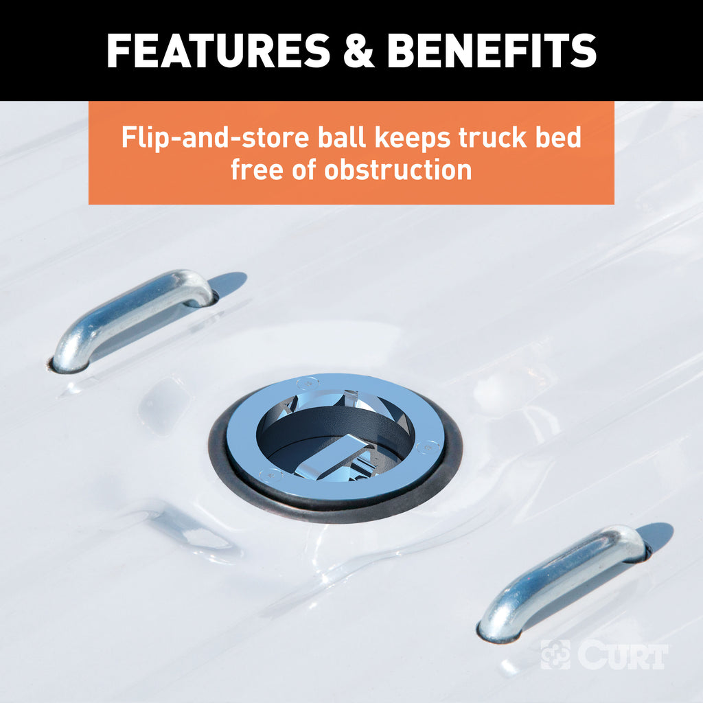 CURT 60623 Double Lock 2-5/16" Gooseneck Ball, 38K Capacity