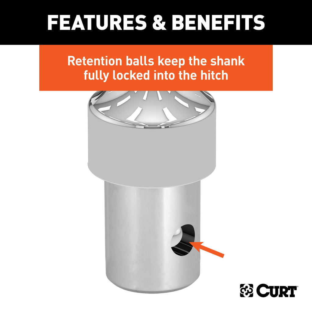 CURT 60627 OEM Puck System 2-5/16" Gooseneck Ball, Ram (38K)