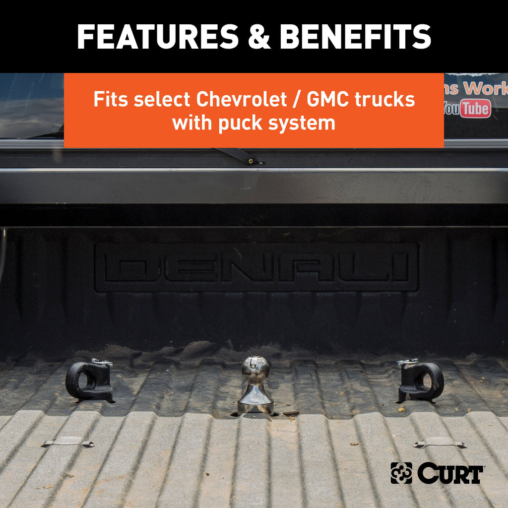 CURT 60627 OEM Puck System 2-5/16" Gooseneck Ball, Ram (38K)