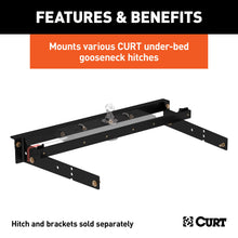 Load image into Gallery viewer, CURT 60631 Under-Bed Gooseneck Installation Brackets, Select Silverado, Sierra C / K