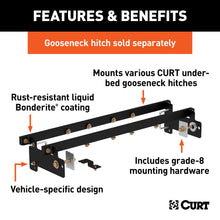 Load image into Gallery viewer, CURT 60632 Double Lock Gooseneck Installation Brackets, Select Silverado, Sierra 1500