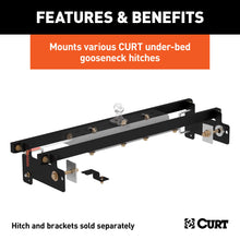 Load image into Gallery viewer, CURT 60632 Double Lock Gooseneck Installation Brackets, Select Silverado, Sierra 1500