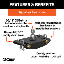 Load image into Gallery viewer, CURT 60633 OEM-Style Gooseneck Hitch, Select Ram 2500, 3500