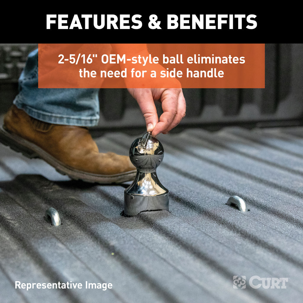 CURT 60633 OEM-Style Gooseneck Hitch, Select Ram 2500, 3500