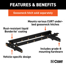 Load image into Gallery viewer, CURT 60637 Under-Bed Gooseneck Installation Brackets, Select Ford F-150, F-250