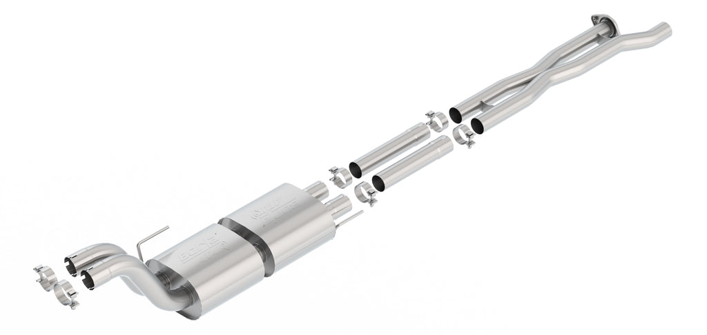 Borla 60638 Mid-Section Exhaust System w/ Muffler, X-Pipe & Mid-Pipe - ATAK® for Select Ford F-150
