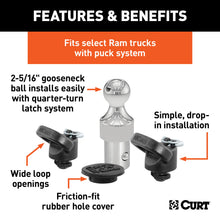 Load image into Gallery viewer, CURT 60638 OEM Puck System 2-5/16" Gooseneck Kit, Ram (38K) for Select Ram 2500, Ram