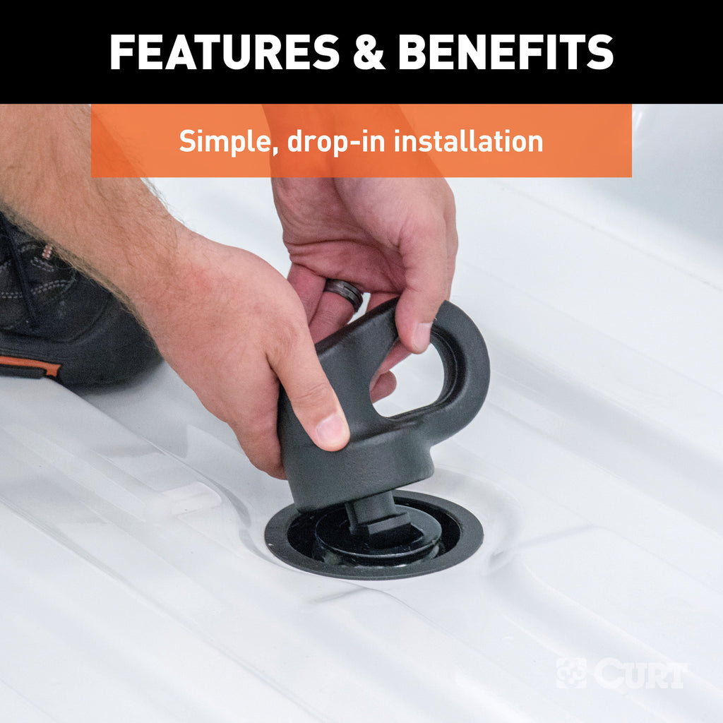 CURT 60639 OEM Puck System 2-5/16" Gooseneck Kit, Chevrolet, Ford, GMC, Nissan (38K) for Select Chevrolet Silverado HD, Chevrolet Silverado HD, Ford F-250 Super Duty, Ford F-350 Super Duty, Ford F-450 Super Duty, GMC Sierra HD, GMC Sierra HD, Nissan