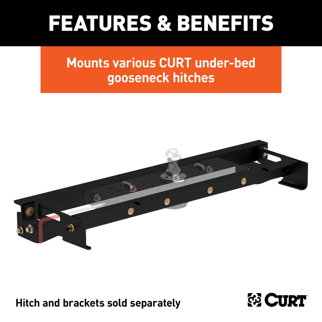 CURT 60641 Under-Bed Gooseneck Installation Brackets, Select Ford F-150