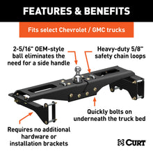 Load image into Gallery viewer, CURT 60642 OEM-Style Gooseneck Hitch, Select Chevrolet Silverado, GMC Sierra 2500, 3500 HD