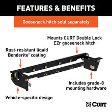 Load image into Gallery viewer, CURT 60645 Double Lock EZr Gooseneck Installation Brackets, Select Ford F-250, F-350