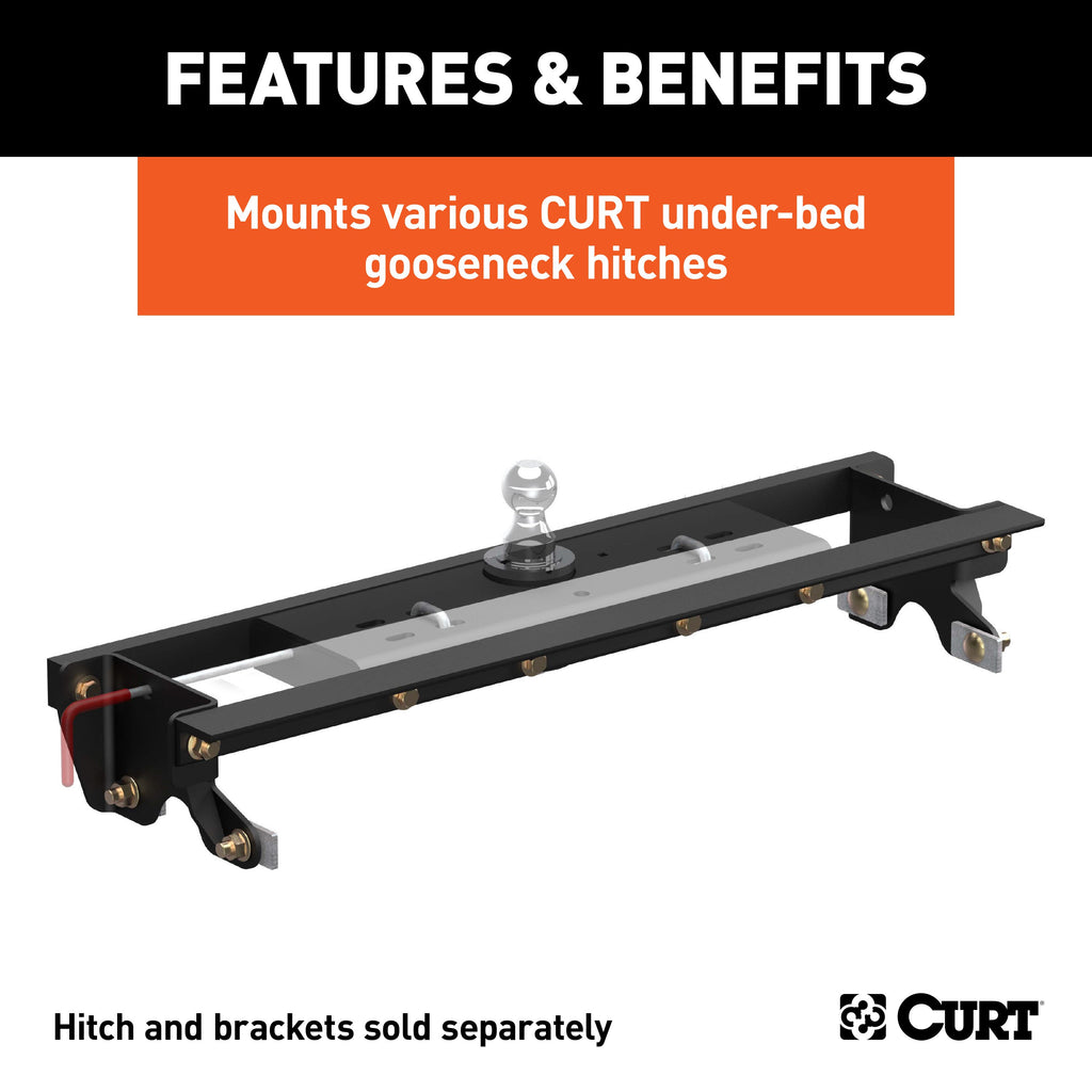 CURT 60649 Double Lock Gooseneck Installation Brackets, Select Ford F-150