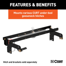 Load image into Gallery viewer, CURT 60652 Under-Bed Gooseneck Install Brackets, Select Silverado, Sierra 1500, 2500, 3500