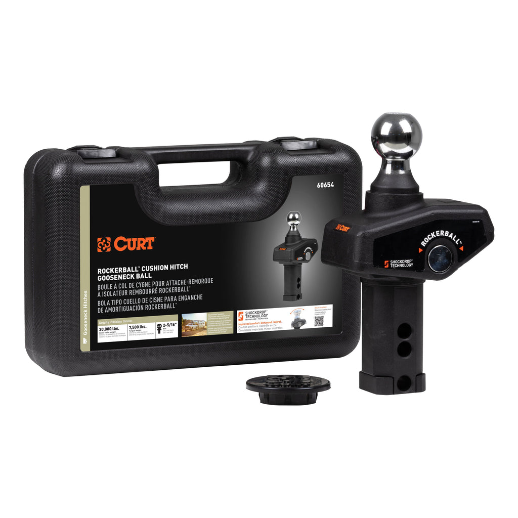CURT 60654 RockerBall 2-5/16" Cushion Hitch Gooseneck Ball