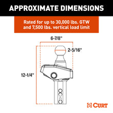 Load image into Gallery viewer, CURT 60654 RockerBall 2-5/16" Cushion Hitch Gooseneck Ball