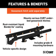 Load image into Gallery viewer, CURT 60658 Double Lock Gooseneck Installation Brackets, Select Ram 1500 with Air Suspension