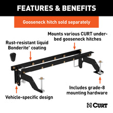 Load image into Gallery viewer, CURT 60659 Under-Bed Gooseneck Installation Brackets, Select Dodge Ram 1500