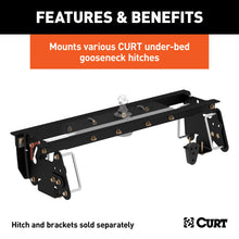 Load image into Gallery viewer, CURT 60661 Under-Bed Gooseneck Installation Brackets, Select Dodge, Ram 2500, 3500