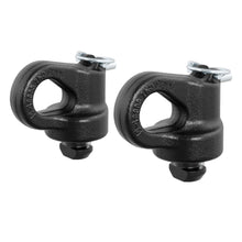Load image into Gallery viewer, CURT 60691 OEM Puck System Gooseneck Safety Chain Anchors, Chevy, Ford, GMC, Nissan (38K) for Select Chevrolet Silverado HD, Chevrolet Silverado HD, Ford F-250 Super Duty, Ford F-350 Super Duty, Ford F-450 Super Duty, GMC Sierra HD, GMC Sierra HD, Nissan