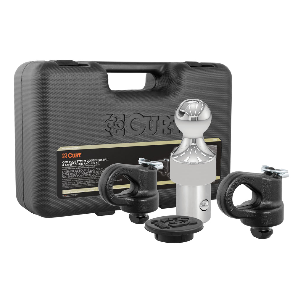 CURT 60692 OEM Puck System 2-5/16" Gooseneck Kit, Chevrolet, Ford, GMC, Nissan (30K) for Select Chevrolet Silverado HD, Chevrolet Silverado HD, Ford F-250 Super Duty, Ford F-350 Super Duty, Ford F-450 Super Duty, GMC Sierra HD, GMC Sierra HD, Nissan