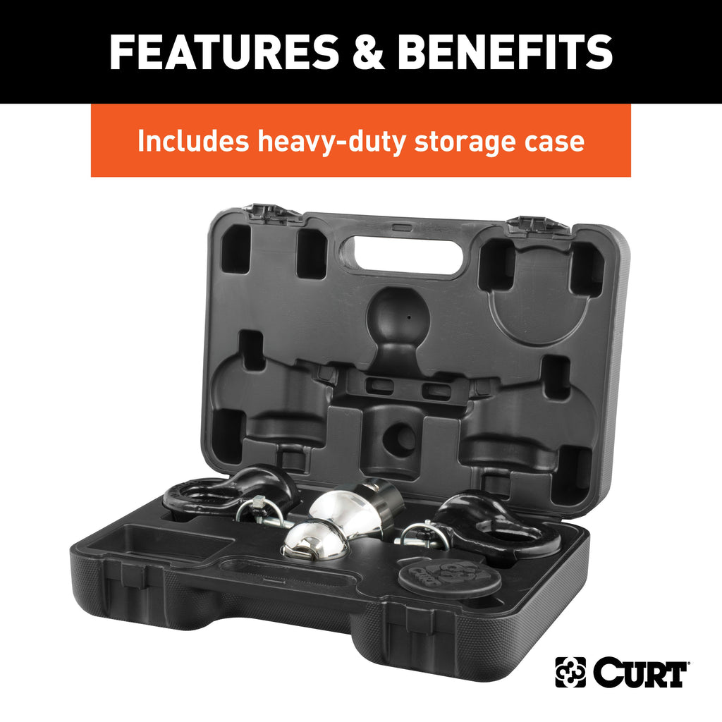 CURT 60692 OEM Puck System 2-5/16" Gooseneck Kit, Chevrolet, Ford, GMC, Nissan (30K) for Select Chevrolet Silverado HD, Chevrolet Silverado HD, Ford F-250 Super Duty, Ford F-350 Super Duty, Ford F-450 Super Duty, GMC Sierra HD, GMC Sierra HD, Nissan
