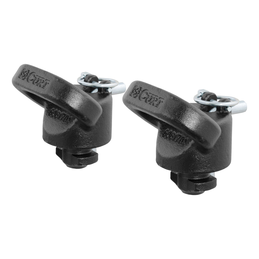 CURT 60698 OEM Puck System Gooseneck Safety Chain Anchors, Ram (38K) for Select Ram 2500, Ram